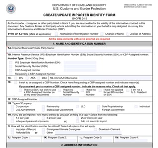 CBP form 5601 graphic