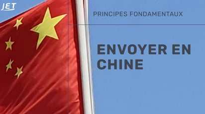 Drapeau Chine avec les mots: Livraison Chine