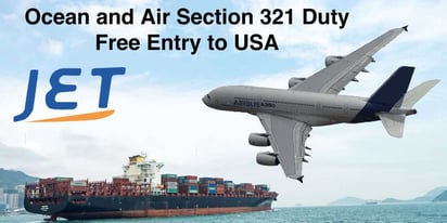 Duty Free USA Section 321 Entry parcel Import