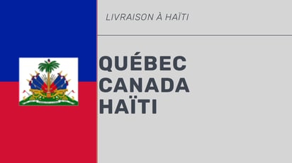 Haiti flag with an accompanying headline 