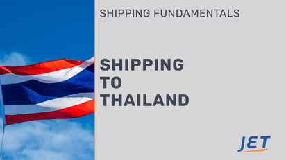 Thailand flag graphic with the words 