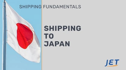 Japan flag graphic with the words 