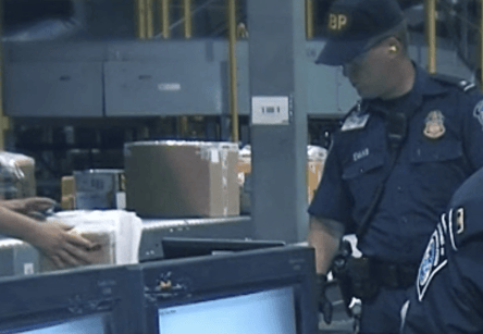 US Customs  package inspection