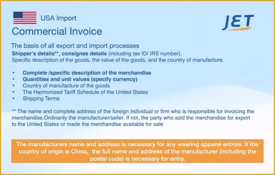 commercial-invoice-usa-import