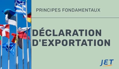 déclaration d'exportation graphic avec les drapeau international