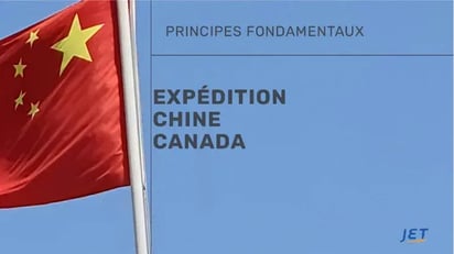 Expédition Chine  Canada avec AVEC DRAPEAU Chine