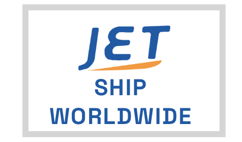 ship worldwide with Jet graphic