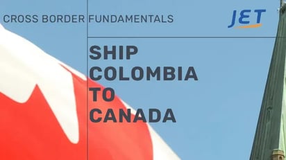 Canadian flag and jetship logo with the headline 