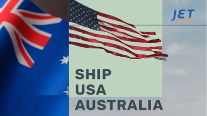 Ship USA Australia Jetship graphic