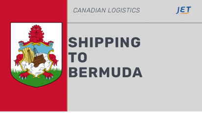 Bermuda coat of arms, Jetship logo and headling 