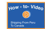 video play button shipping Peru to Canada