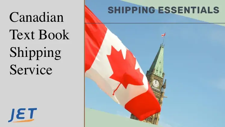 Canadian flag, Jetship logo and words 