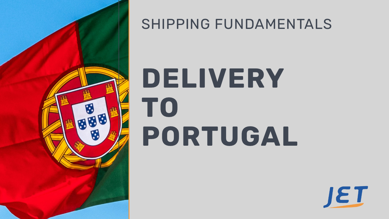 image depicting delivery to Portugal from Canada with Jet Worldwide logo