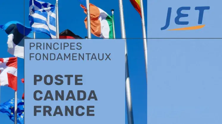 poste Canada France jetship graphic