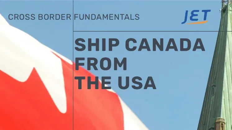 Canadian flag with Jetship logo and the headline 